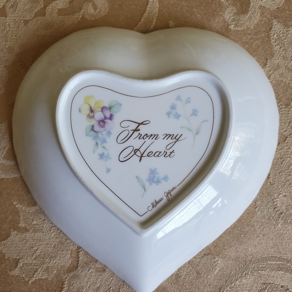 Mikasa Other - Vintage MIKASA  Porcelain Heart Dish 💞